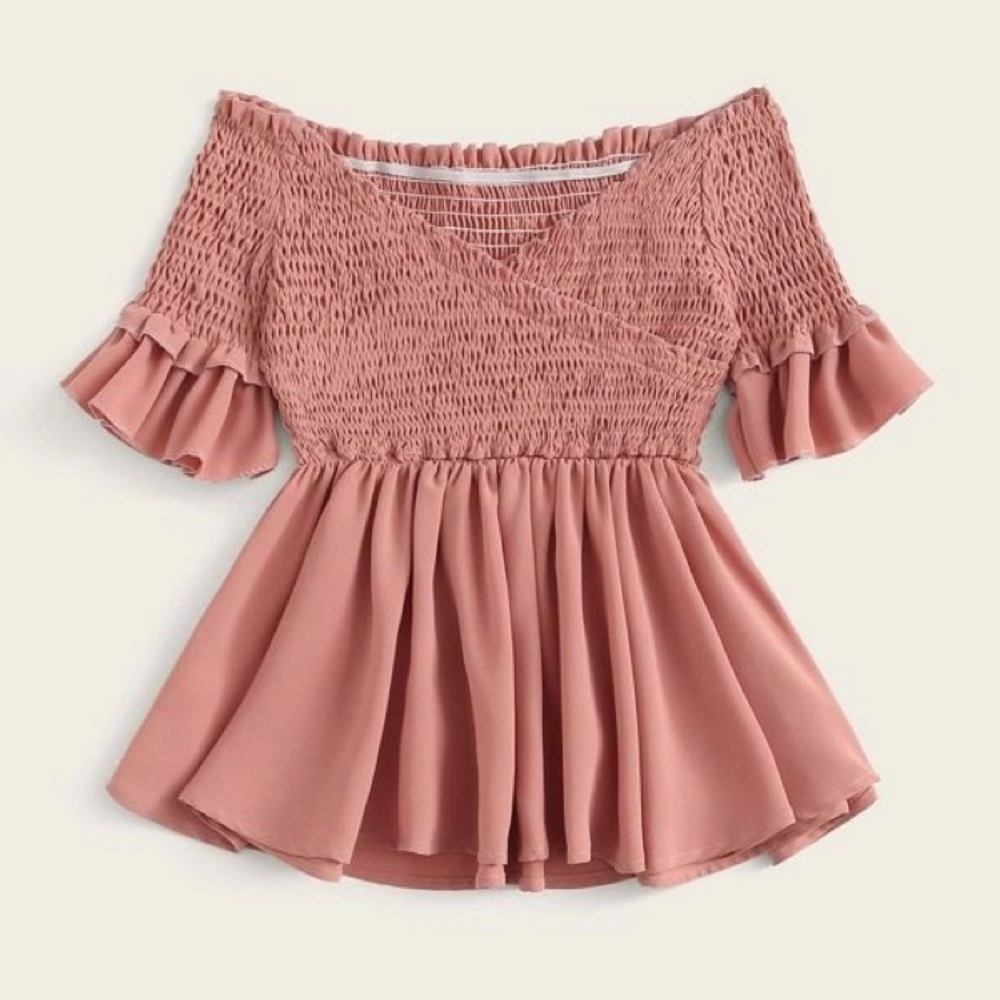 NIB Off the shoulder ruffle top